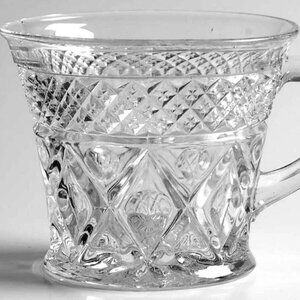 Vintage Imperial Glass Cape Cod Clear Hot Cold Punch Cups Set of 6